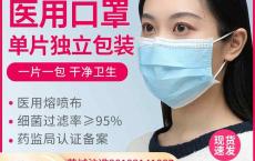 【爆款推荐】一次性医用口罩医疗三层防护成人医生专用加厚防风防寒单独立包装 