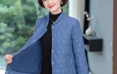 妈妈秋装休闲短外套宽松洋气2020新款中老年女装秋冬装轻薄小棉衣