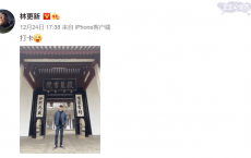 林更新晒打卡照，被网友评论是老年游客照，回复太好笑了